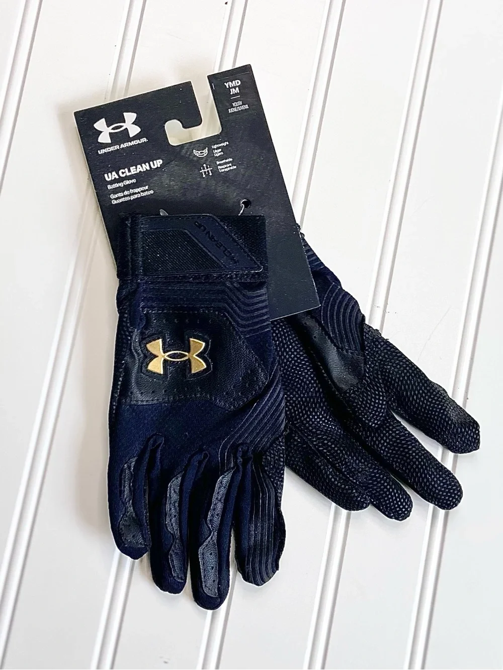 NWT UA Cleanup Youth Batting Gloves